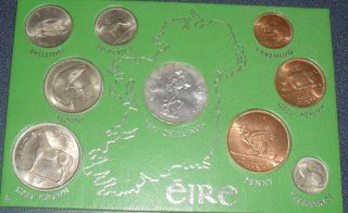 Ireland UNC Coin Set with Silver Coin Lovely Set
