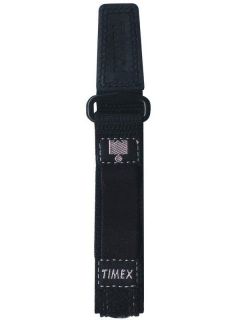Timex Ironman Triathlon 12 16mm Black Nylon Velcro Watch Band Q7B820