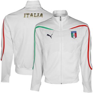 Puma Italy White Walk Out Full Zip Track Jacket
