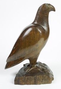 Ironwood Eagle Stunning Vintage 14 Carved Wood Eagle Sculpture Nice
