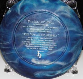 Collectors Plate The Isle of Circles Voyage of Ulysses