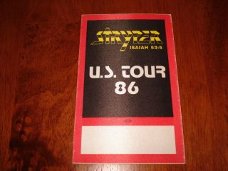 Stryper Backstage Pass U s Tour 1986 Isaiah 53 5 Otto
