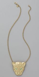 Erica Klein Leopard Necklace with Swarovski Crystals