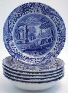 Spode Italian Blue White Coup Cereal Bowls