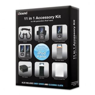 New in Box ISOUND 11 in 1 Accessory Kit for 5th Generation iPod Nano