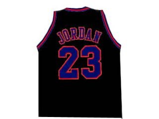 Michael Jordan Tune Squad Space Jam Movie Jersey Black New Any Size