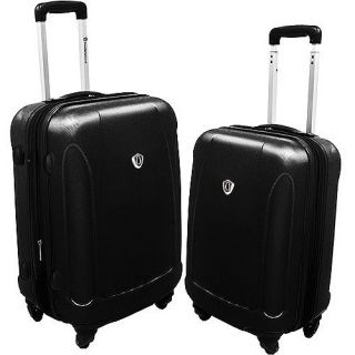 Brand New Travelers Choice 2pc Lightweight Luggage Set Black