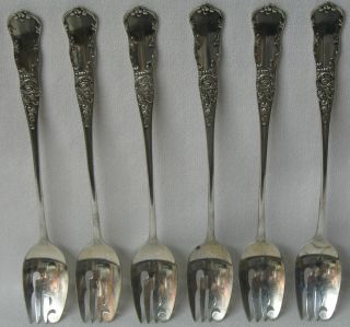 Knowles Lenox Sterling Silver Ramekin Fork Set of 6
