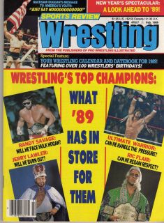  REVIEW WRESTLING FEBRUARY 1989 RIC FLAIR KERRY VON ERICH JERRY LAWLER