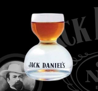 Jack Daniels Whiskey on Water Large Chaser Jigger Shot Glass