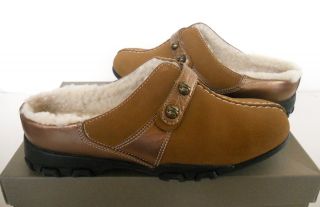  Proof Cole Haan Camel Brown Shearling Slides Clogs Mules 6 5 B