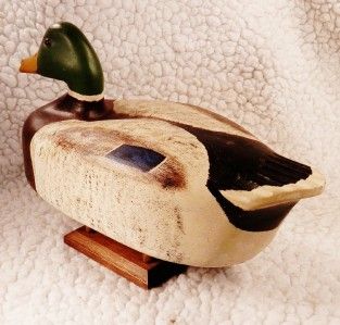 1940 MILTON Chick DERISO Mallard Wood Duck Decoy; Sacramento CA