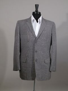 Vtg 50s 60s Gray Fleck Rockabilly Blazer Jacket M L