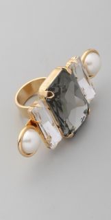Fallon Jewelry Bourdin Pearl and Crystal Ring