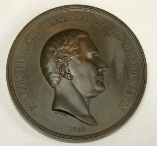 1850   Millard Fillmore   Indian Peace Medal   J IP 30 Copper Bronzed