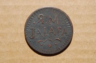  1822 1 8 Jalapa Mexican Hacienda Coin Iturbide Empire Period