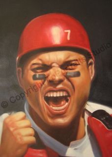 Ivan Rodriguez Texas Rangers Poster Canvas Oil Painting