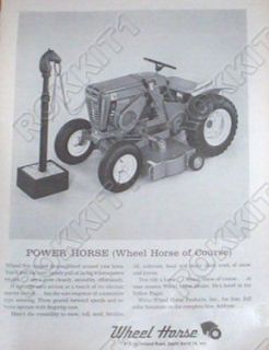 1964 Wheel Horse Tractor Ad