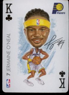 JERMAINE ONEAL   Indiana Pacers   NBA Playing Card   2004 BIG HEAD