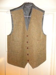 Peterman Tweed Vest John Hanly Ireland Size 46 Classic