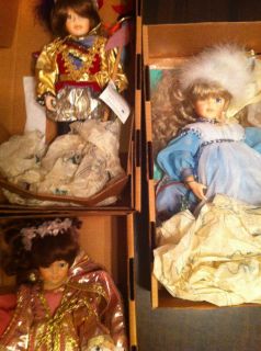 Robin Woods Camelot Castle Collection Porcelain Dolls