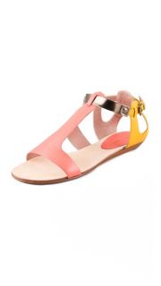 Rebecca Minkoff Bardot Colorblock Flat Sandals