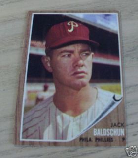 1962 Topps Jack Baldschun 46 EX Philadelphia Phillies