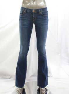 Brand New Womens Jeans Low Rise Stonewash Denim Bootcut Size 24