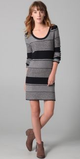 Splendid Patchwork Striped Sweater Dress