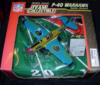RARE Die Cast P40 Airplane Jacksonville Jaguars Warhawk