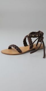 Cocobelle Braided Ankle Wrap Sandals