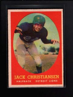1958 Topps 70 Jack Christiansen EX MT C2699
