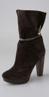 House of Harlow 1960 Dyson Suede Platform Booties