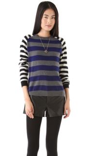 Chinti and Parker Mixed Stripe Cashmere Sweater