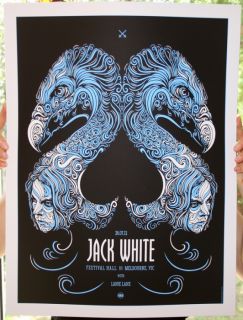 Jack White Melbourne Sydney Australia Poster Print Set Todd Slater