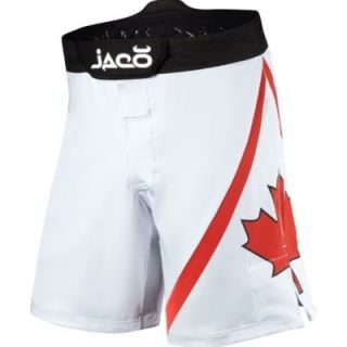 Jaco Canada Resurgence MMA Fight Shorts White