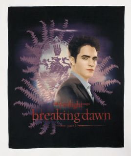 Twilight Blanket Throw Edward Jacob Robert Pattinson Taylor Lautner
