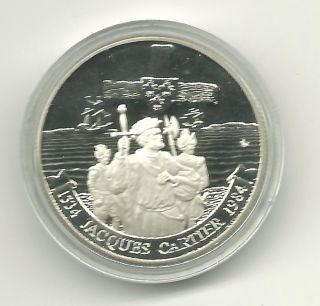 Canada 1984 Proof $1 Jacques Cartier Commemorative $1 Coin