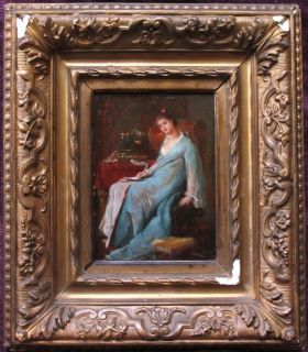 Stephen Jacob 1846 1910 French Oil Lady Prov Collection Charles Rouvin