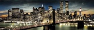 Across The River New York City Cityscape Poster DR70