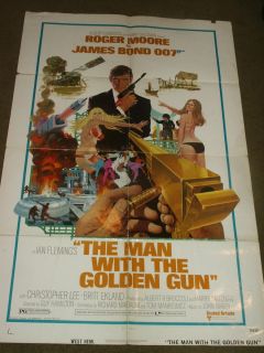 JAMES BOND THE MAN WITH THE GOLDEN GUN ROGER MOORE 1974 ORIGINAL