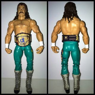 WWE Mattel Jake the Snake Custom IC belt Wrestling Action Figure WWF