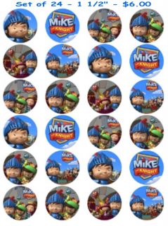 Mike The Knight Set of 24 Edible Photo Cup Cake Toppers $3 00 Shipping