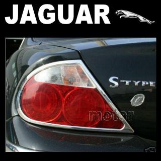 Brand New Pair Jaguar s Type Chrome Rear Light Surrounds Trims 1998
