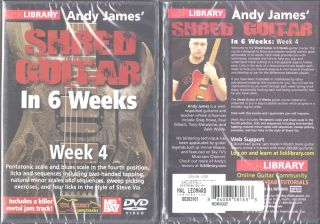 Hal Leonard Lick Library Andy James Shred Guitar in 6 Weeks Week 4