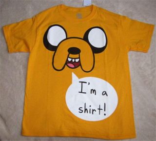 Adventure Time Jake IM A Shirt s s Tee T Shirt Sz 12 14