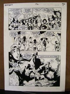 Jack Kirbys Teenagents 2 Page 6 1983 Original Art by Neil Vokes T0PPS