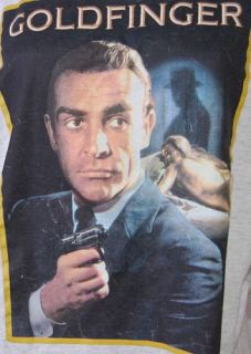 James Bond Goldfinger Movie Tshirt Sz XL New
