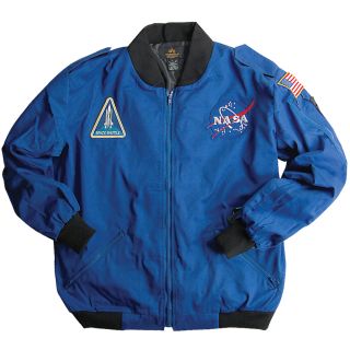  NASA Model Astronaut Flight Space Shuttle Jacket Patches Blue