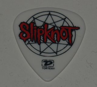Slipknot 4 Jim Root Guitar Pick White Logo Dunlop Tortex